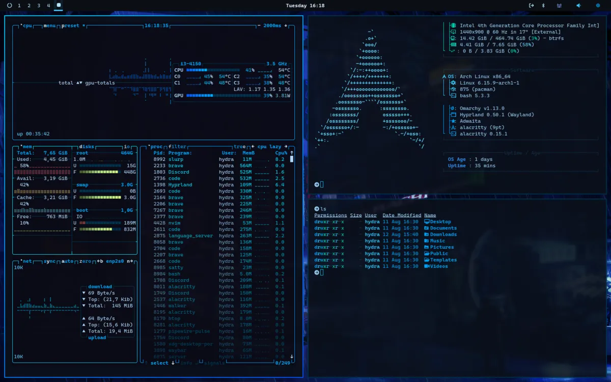 Azure Glow theme