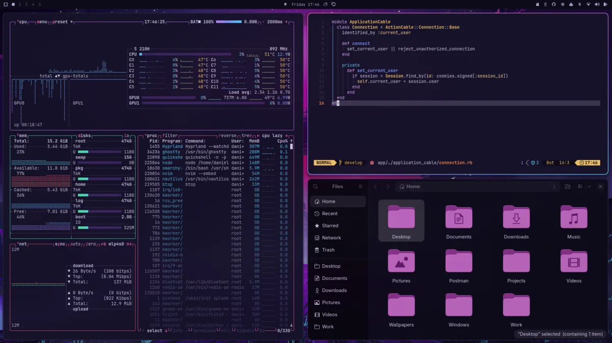 Neon Dusk theme