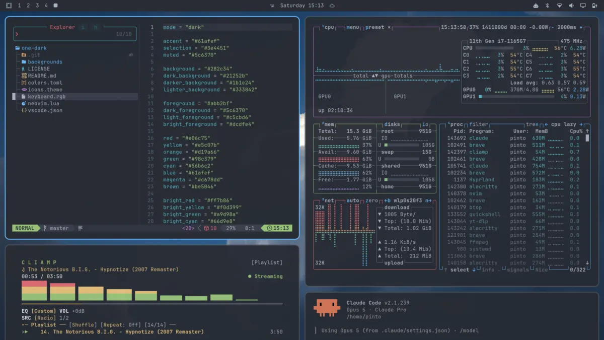 One Dark theme